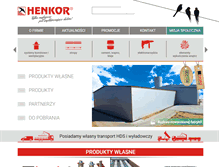Tablet Screenshot of henkor.pl